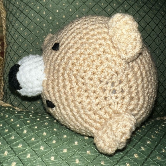 Crocheted Waffle the Chubby Bear! 🧸🐻 - Picture 5 of 9